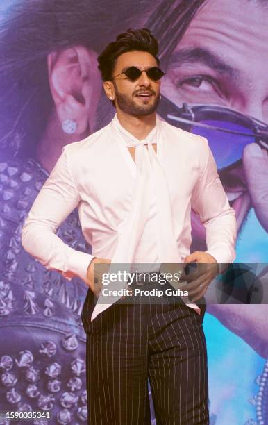 Ranveer Singh attends the 'Rocky aur Rani ki Prem Kahaani' success bash on August 03, 2023 in Mumbai, India