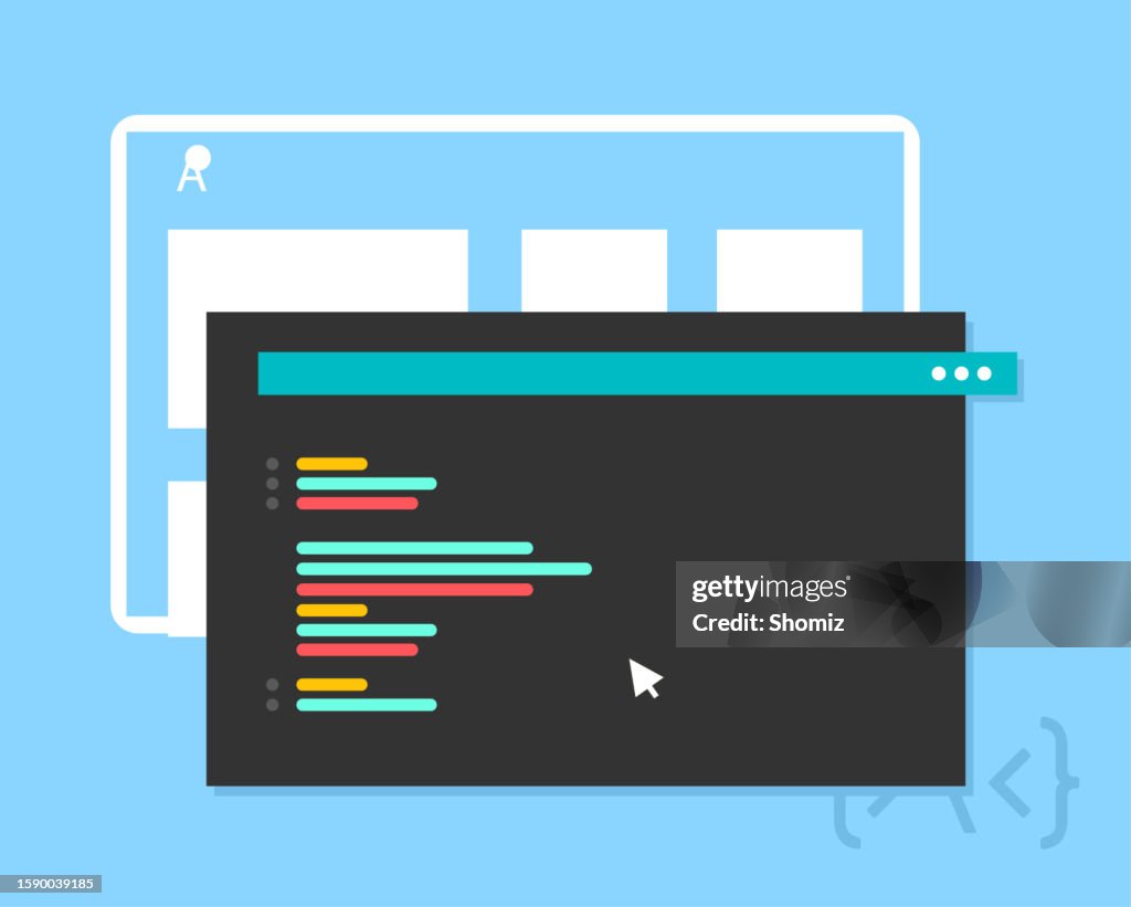 Programming Code Application Window High-Res Vector Graphic - Getty Images