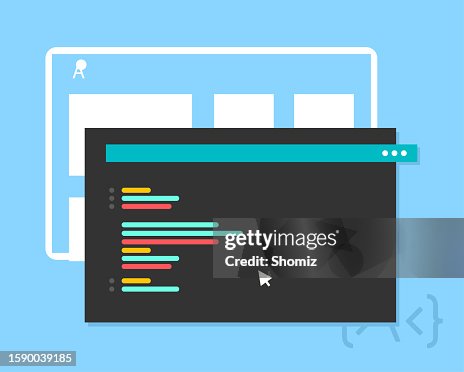 Programming Code Application Window High-Res Vector Graphic - Getty Images