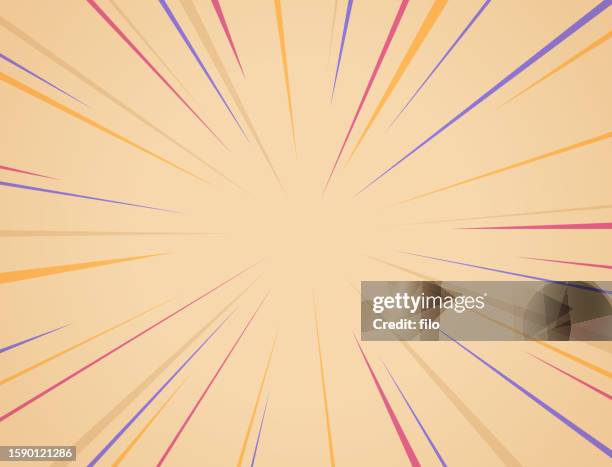 burst blast comic book explosion abstract background - zoom out stock illustrations