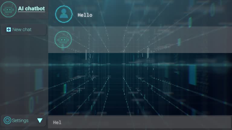Chatbot Simulation Landing Page Template Business Videos and HD Footage - Getty Images