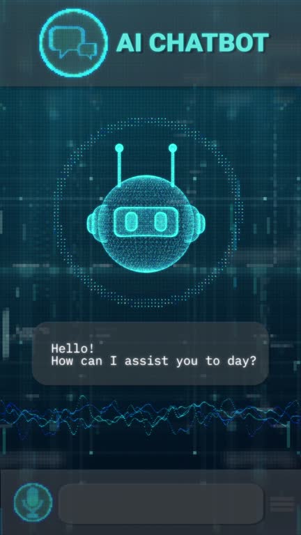 Chatbot Simulation Landing Page Template Business Videos and HD Footage - Getty Images
