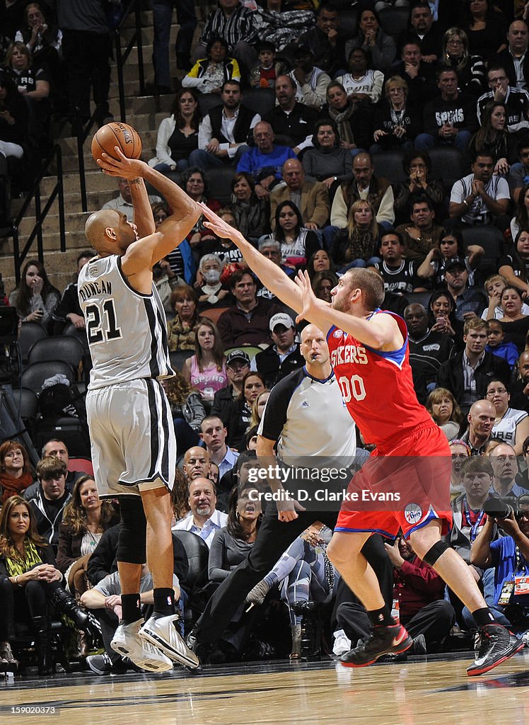 Philadelphia 76ers v San Antonio Spurs