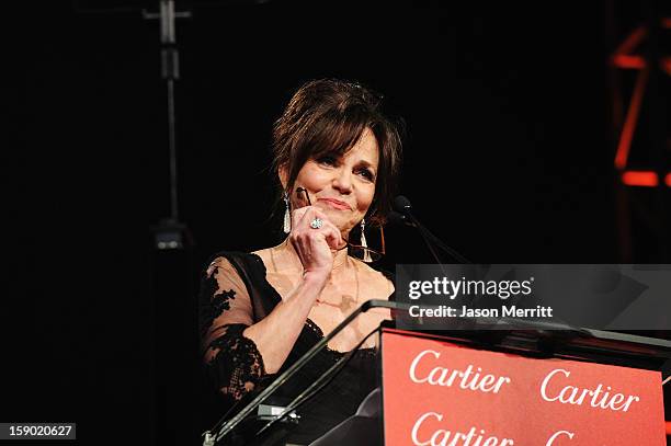 Actress Sally Field accepts the Career Achievement Award onstage during the 24th annual Palm Springs International Film Festival Awards Gala at the...