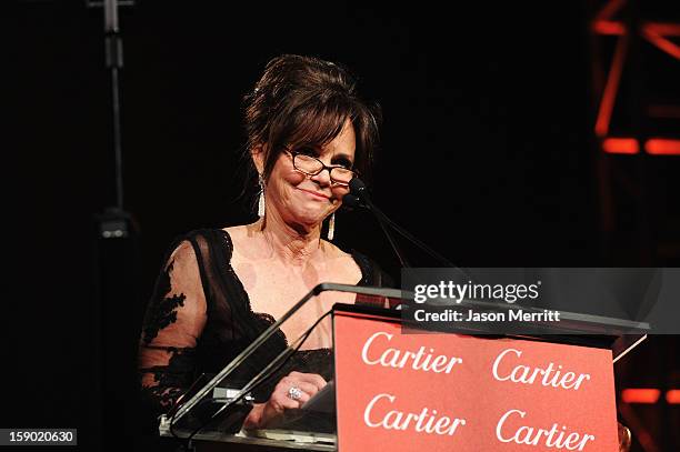 Actress Sally Field accepts the Career Achievement Award onstage during the 24th annual Palm Springs International Film Festival Awards Gala at the...