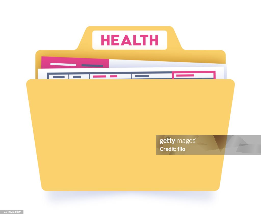 Health Insurance Healthcare Medical Records Manilla Documents File Folder