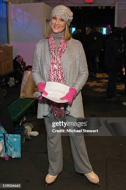 Jojo Starbuck attends Sing & Skate Against Breast Cancer at CitiPond at Bryant Park on January 5, 2013 in New York City.