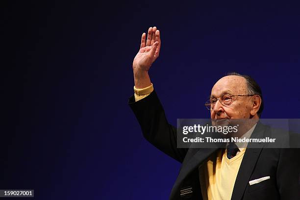 Hans-Dietrich Genscher attends the annual Epiphany conference at the state opera house on January 6, 2013 in Stuttgart, Germany.