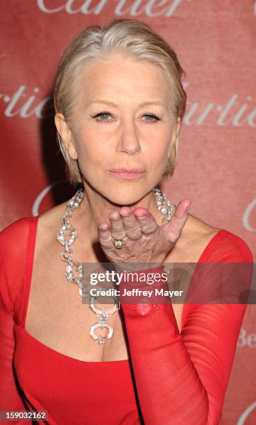 Dame Helen Mirren arrives at the 24th Annual Palm Springs International Film Festival - Awards Gala at Palm Springs Convention Center on January 5,...