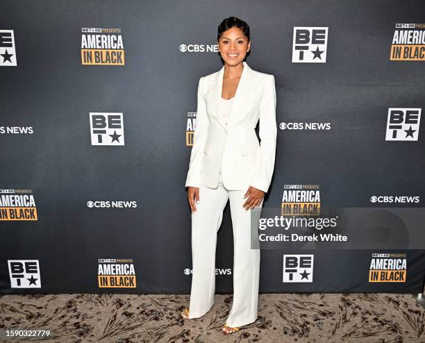 Jericka Duncan attends BET and CBS news presents: Content For Change: America In Black, Director's Cut at Birmingham-Jefferson Convention Complex on...