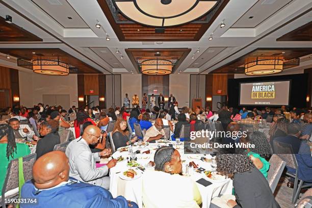 Danya Bacchus, Ed Gordon, Michelle Miller, Jericka Duncan, Jason Samuels and Alvin Patrick speak for BET and CBS news presents: Content For Change:...