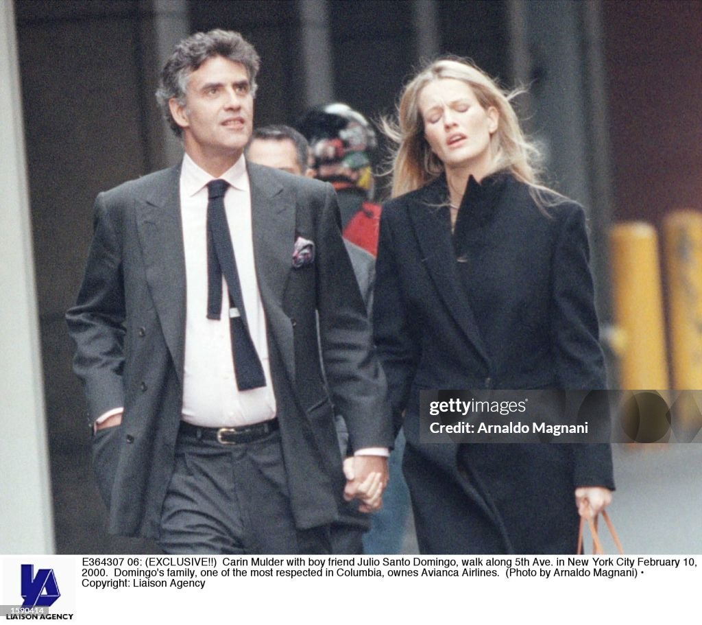 Carin Mulder with boy friend Julio Santo Domingo