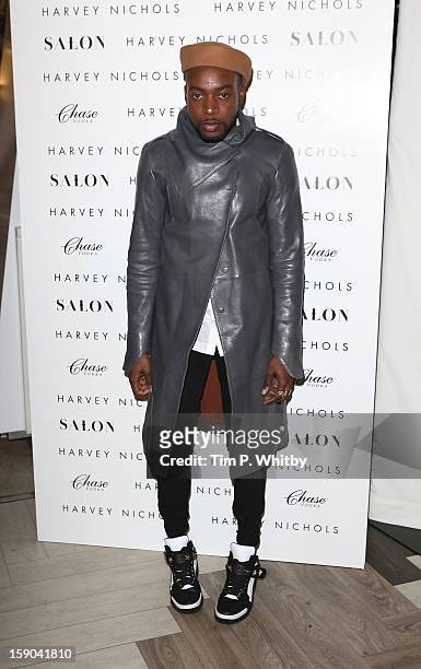 Jason Boateng attends the launch of 1205 Paula Gerbase Hosted By Harvey Nichols ahead of the London Collections: MEN AW13 at Harvey Nichols on...