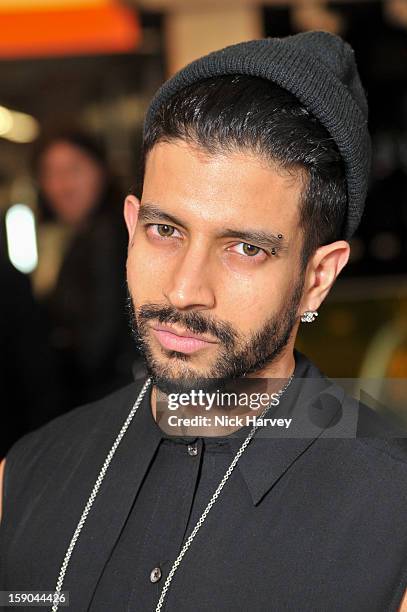 Nikthakkar attends the launch of 1205 Paula Gerbase Hosted By Harvey Nichols ahead of the London Collections: MEN AW13 at on January 6, 2013 in...