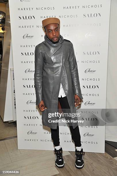 Jason Boateng attends the launch of 1205 Paula Gerbase Hosted By Harvey Nichols ahead of the London Collections: MEN AW13 at on January 6, 2013 in...