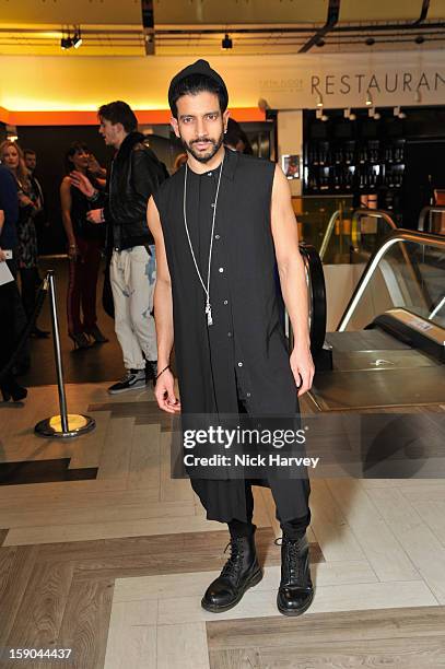 Nikthakkar attends the launch of 1205 Paula Gerbase Hosted By Harvey Nichols ahead of the London Collections: MEN AW13 at on January 6, 2013 in...