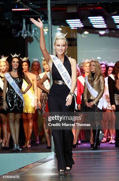 Miss District of Columbia Allyn Rose introduced at the 2013 Miss America Pageant "Meet and Greet" Fashion Show at the Fashion Show mall on January 5,...