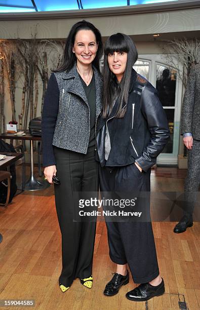Paula Reed and Paula Gerbase attend the launch of 1205 Paula Gerbase Hosted By Harvey Nichols ahead of the London Collections: MEN AW13 at on January...