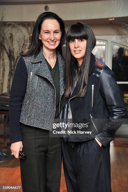 Paula Reed and Paula Gerbase attend the launch of 1205 Paula Gerbase Hosted By Harvey Nichols ahead of the London Collections: MEN AW13 at on January...