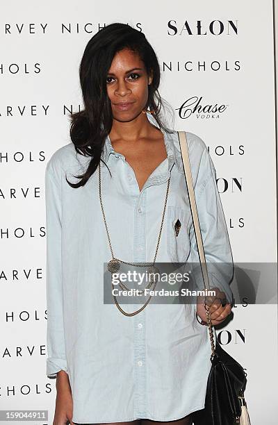 Aluna Francis attends the launch of 1205 Paula Gerbase Hosted By Harvey Nichols ahead of the London Collections: MEN AW13 at on January 6, 2013 in...