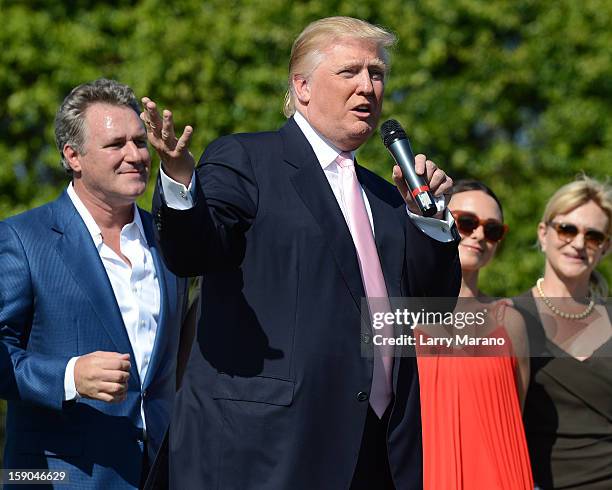 Donald trump and Mark Bellissimo attend Trump Invitational Grand Prix at Mar-a-Lago on January 6, 2013 in Palm Beach, Florida.