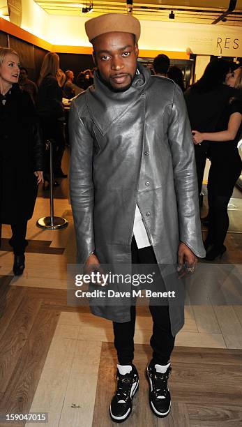 Jason Boetang attends the launch of 1205 Paula Gerbase hosted by Harvey Nichols on January 6, 2013 in London Engand.