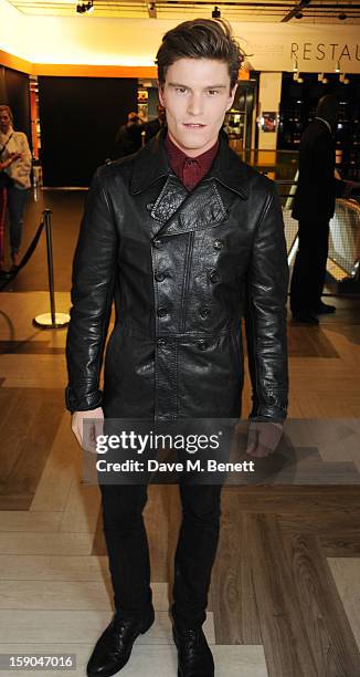 Oliver Cheshire attends the launch of 1205 Paula Gerbase hosted by Harvey Nichols on January 6, 2013 in London Engand.