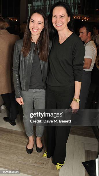 Chloe Reed and Paula Reed attend the launch of 1205 Paula Gerbase hosted by Harvey Nichols on January 6, 2013 in London Engand.