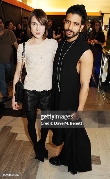 Ella Catliff and Nick Vakker attend the launch of 1205 Paula Gerbase hosted by Harvey Nichols on January 6, 2013 in London Engand.