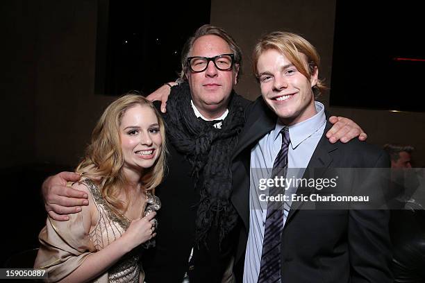 Allie Grant, Director Brian Dannelly and Graham Rogers at Tribeca Film Presents The Premiere Of "Struck By Lightning" held at Mann Chinese 6 on...