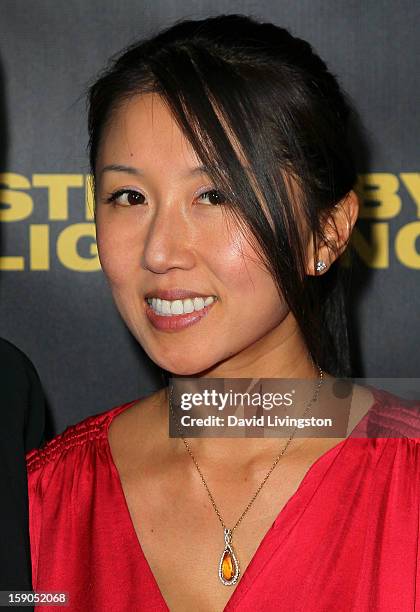 Serenity Media Group president/CEO Christie Hsiao attends a screening of Tribeca Film's "Struck By Lightning" at Mann Chinese 6 on January 6, 2013 in...