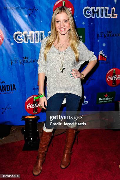 Actress Madison Leisle arrives at the CHILL-OUT closing night concert at The Queen Mary on January 6, 2013 in Long Beach, California.