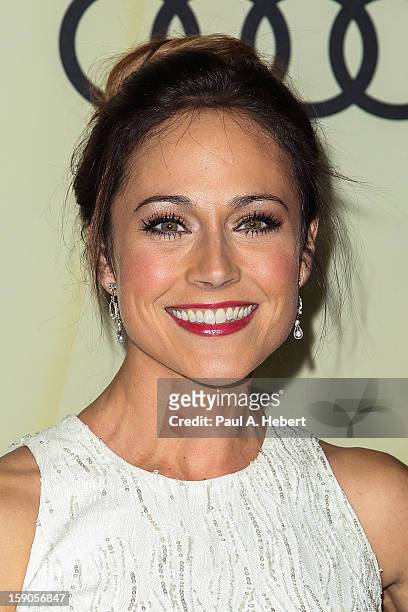 Actress Nikki Deloach arrives at the Audi Golden Globe 2013 Kick Off Party at Cecconi's Restaurant on January 6, 2013 in Los Angeles, California.