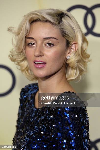 Actress Caroline D'Amore arrives at the Audi Golden Globe 2013 Kick Off Party at Cecconi's Restaurant on January 6, 2013 in Los Angeles, California.