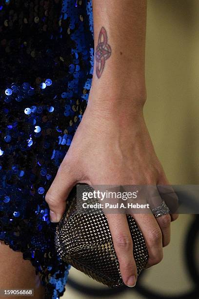 Actress Caroline D'Amore arrives at the Audi Golden Globe 2013 Kick Off Party at Cecconi's Restaurant on January 6, 2013 in Los Angeles, California.