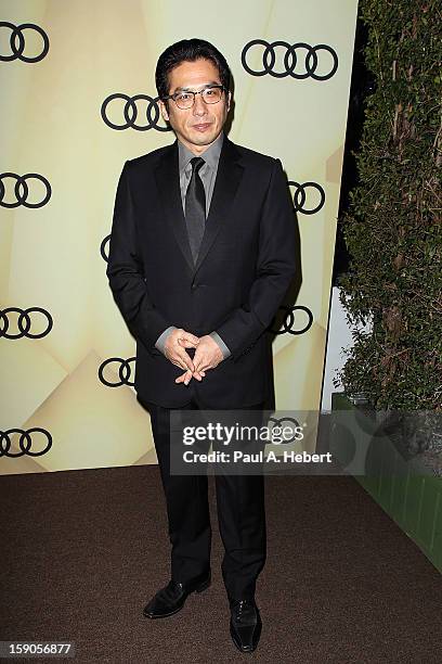 Actor Hiroyuki Sanada arrives at the Audi Golden Globe 2013 Kick Off Party at Cecconi's Restaurant on January 6, 2013 in Los Angeles, California.