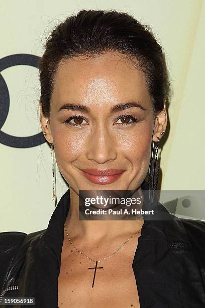 Actress Maggie Q arrives at the Audi Golden Globe 2013 Kick Off Party at Cecconi's Restaurant on January 6, 2013 in Los Angeles, California.