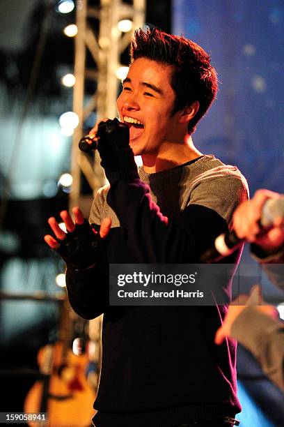 Will Jay of IM5 performs at the CHILL-OUT closing night concert at The Queen Mary on January 6, 2013 in Long Beach, California.