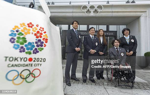 Members of the delegation of the Tokyo bid Yasuhiro Nakamori, director of the Japanese Olympic Committie, four-time Olympian and 2011 FIFA Ballon...
