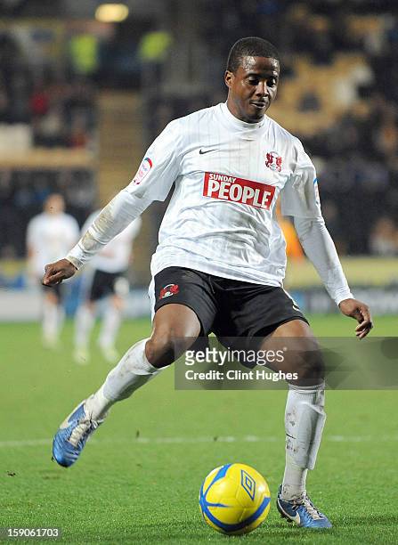 Kevin Lisbie of Leyton Orient during the FA Cup with Budweiser Third Round match between Hull City and Leyton Orient at the KC Stadium on January 5,...