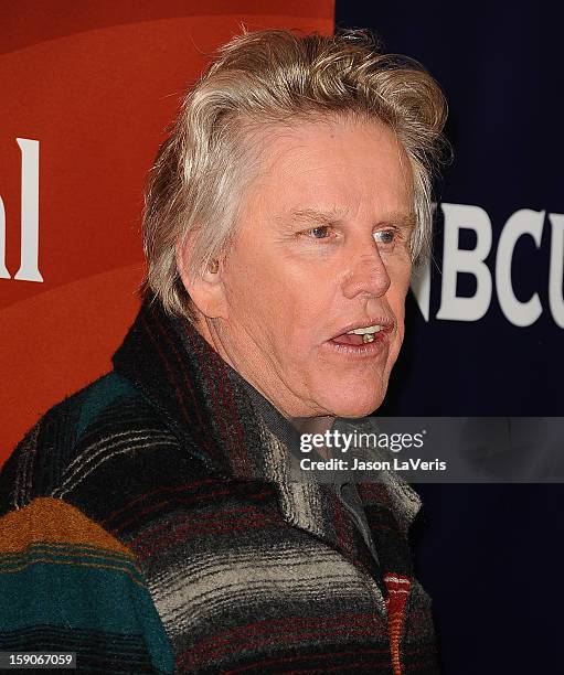 Actor Gary Busey attends the 2013 NBC TCA Winter Press Tour at The Langham Huntington Hotel and Spa on January 6, 2013 in Pasadena, California.