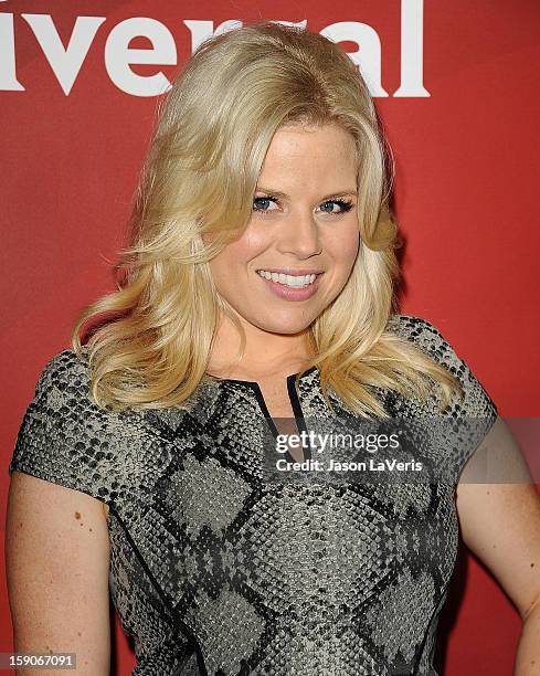 Actress Megan Hilty attends the 2013 NBC TCA Winter Press Tour at The Langham Huntington Hotel and Spa on January 6, 2013 in Pasadena, California.