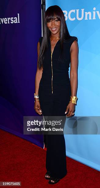 Model Naomi Campbell attends the 2013 TCA Winter Press Tour NBC Universal Day 2 at The Langham Huntington Hotel and Spa on January 7, 2013 in...