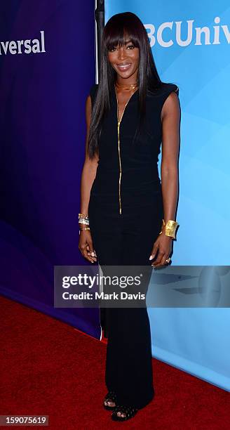 Model Naomi Campbell attends the 2013 TCA Winter Press Tour NBC Universal Day 2 at The Langham Huntington Hotel and Spa on January 7, 2013 in...