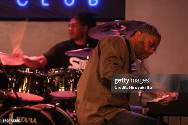 Kenny Garrett Quartet performing at Iridium on Wednesday night, October 8, 2008.This image;The alto saxophonist Kenny Garrett also played the...