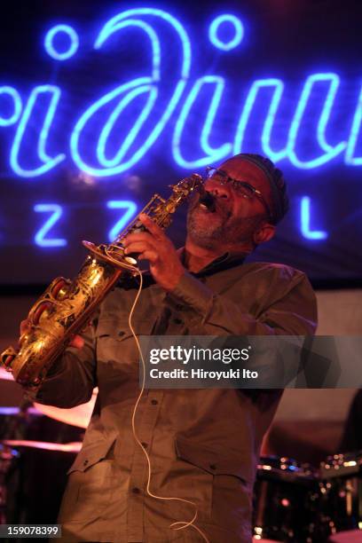 Kenny Garrett Quartet performing at Iridium on Wednesday night, October 8, 2008.Kenny Garrett , Corey Henry , Kona Khasu and Justin Brown .This...