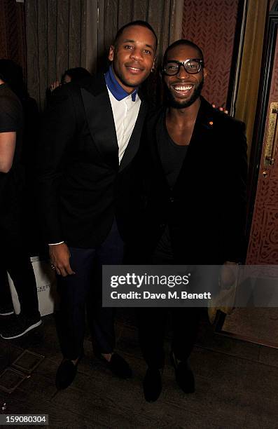 Reggie Yates and Tinie Tempah attend the Esquire and Tommy Hilfiger party celebrating London Collections: MEN AW13, hosted by Esquire editor Alex...