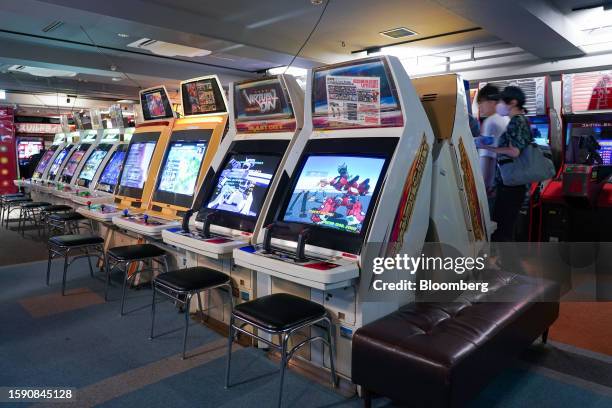 Arcade video games a GiGo amusement arcade, operated by Genda Inc., in the Akihabara district of Tokyo, Japan, on Friday, Aug. 4, 2023. Genda...