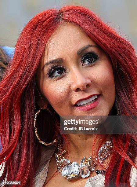 Nicole 'Snooki' Polizzi is seen at The Grove on January 7, 2013 in Los Angeles, California.