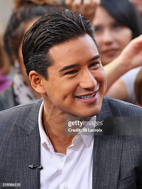 Mario Lopez is seen at The Grove on January 7, 2013 in Los Angeles, California.